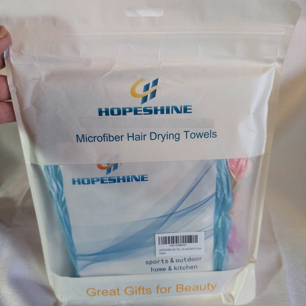 Hopeshine Microber Hair Drying Towels NWOT